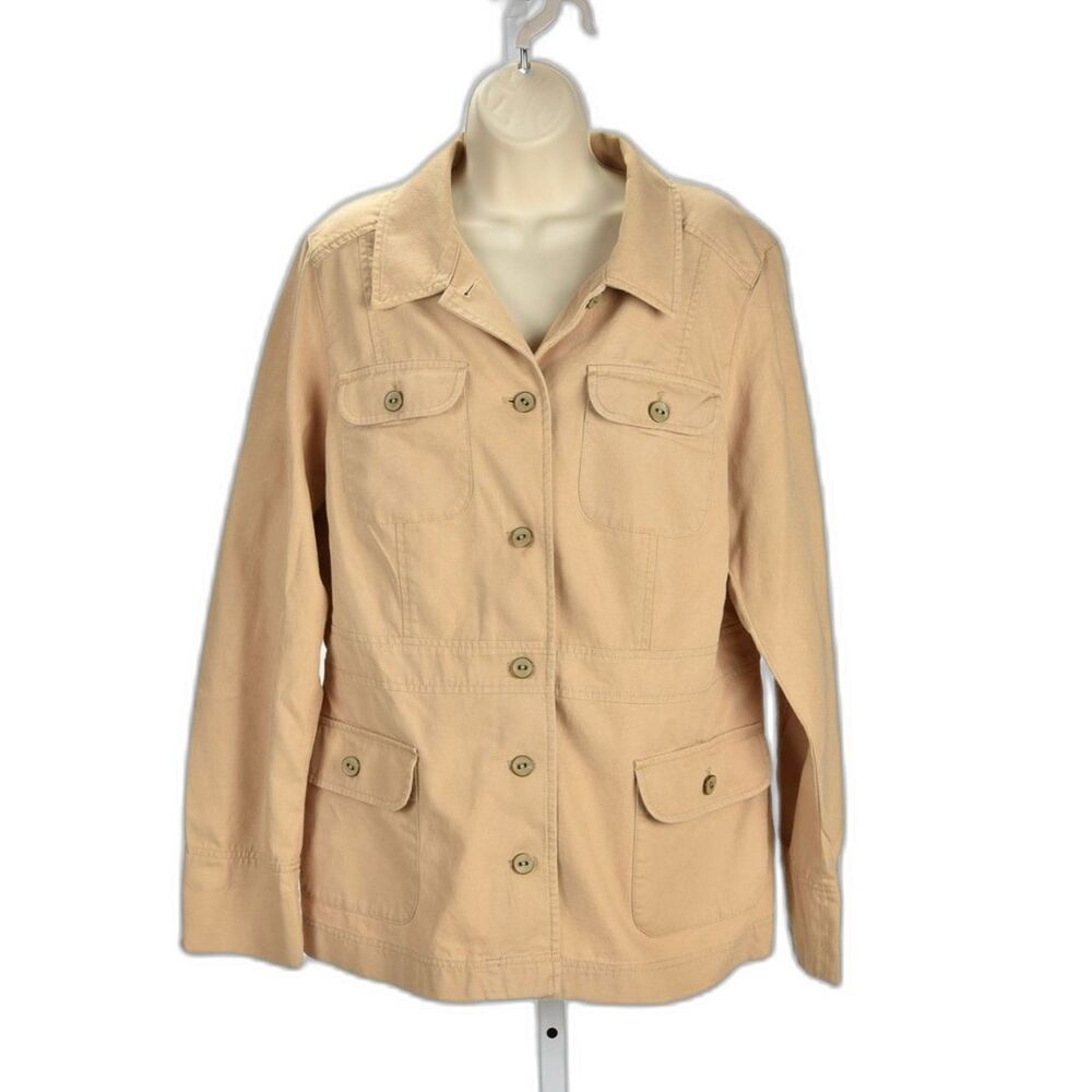Pendleton Women's Tan Fall / Spring Button Down T… - image 1